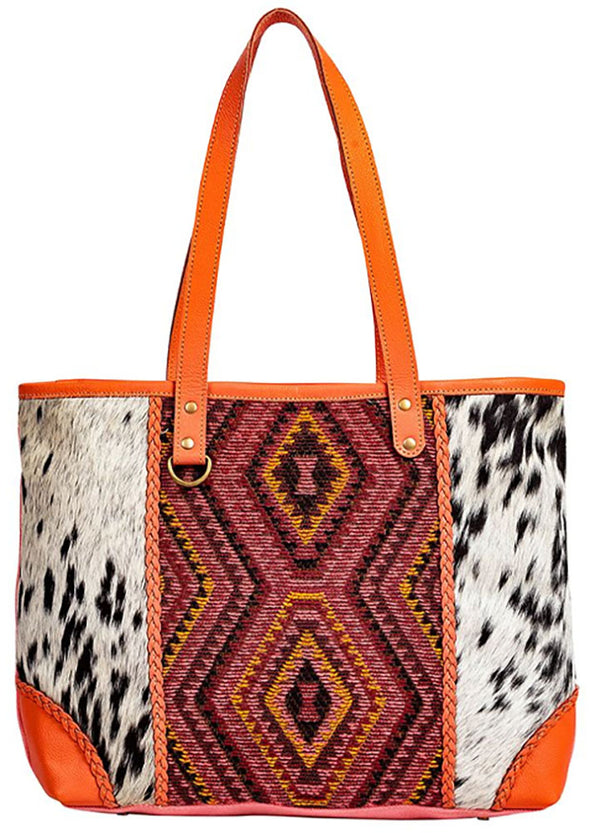 Tribal Orange Tote Bag