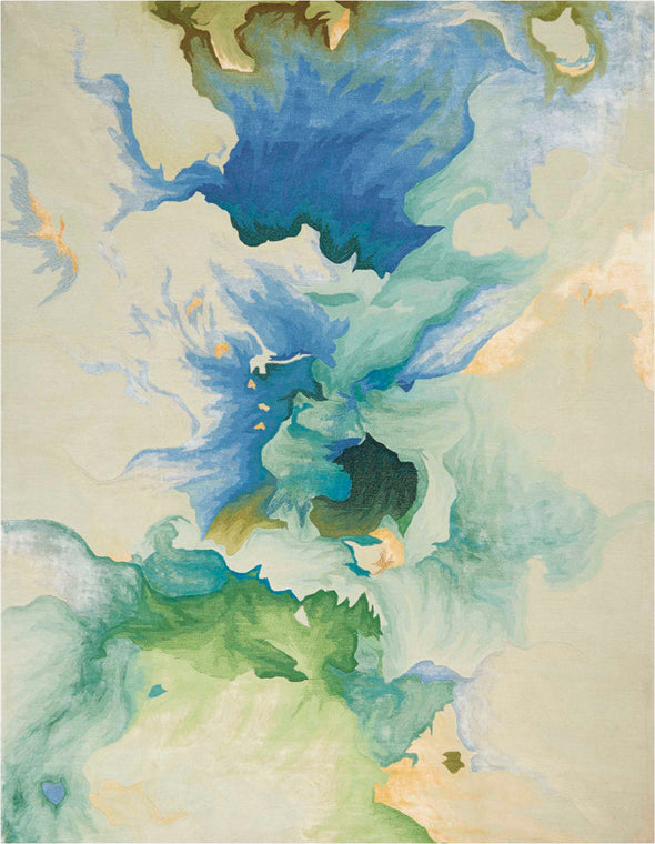 7.9 x 9.9 Seafoam Prismatic Indoor Rug
