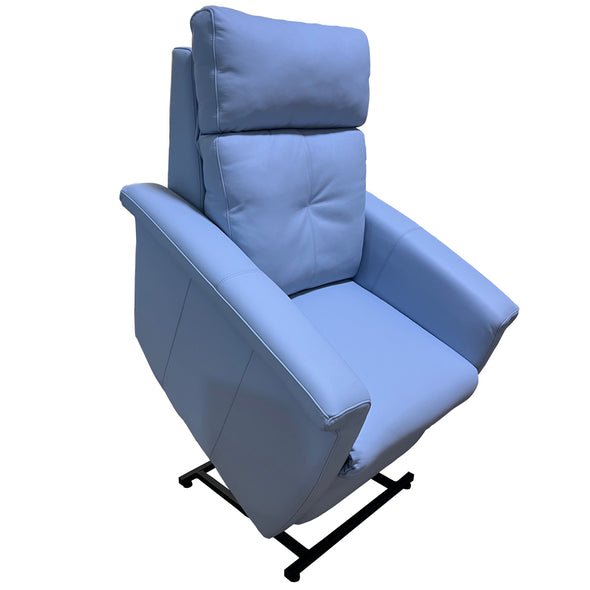 Powder Power Lift Recliner with Power Headrest and Lumbar