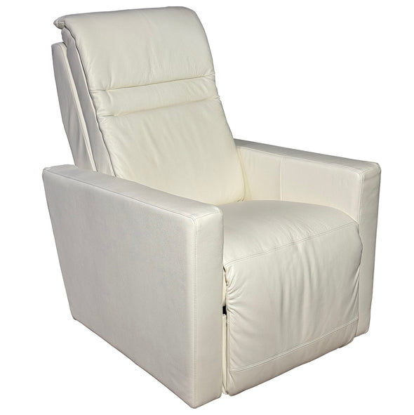 Frost White Power Swivel Glider Recliner