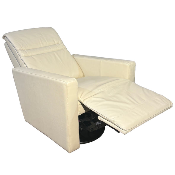 Cream Power Swivel Glider Recliner