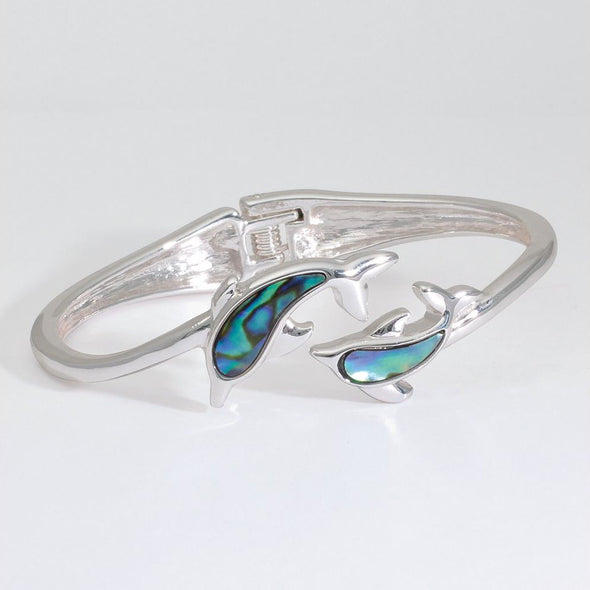 Ablaone Dolphins Hinge Bangle