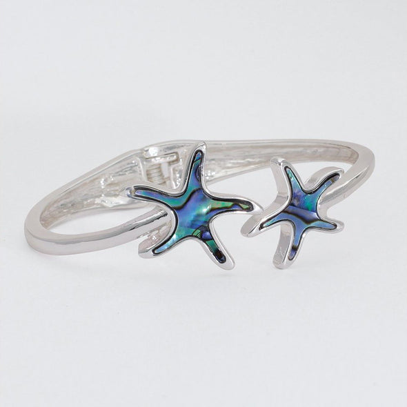 Starfish Abalone Hinge Bangle