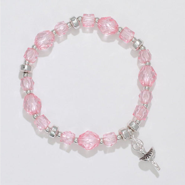 Ballerina Pink Bead Bracelet