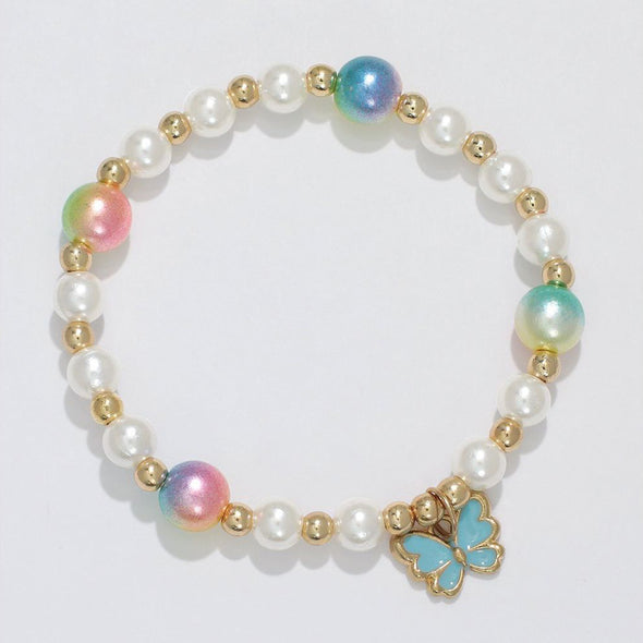 Pearlescent Butterfly Love Bracelet