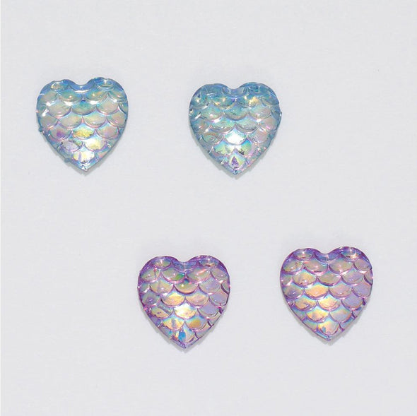 Mermaid Hearts Earrings Duo