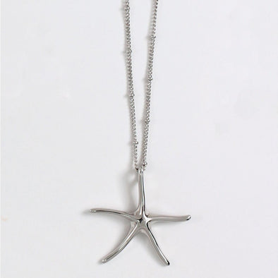 Classic Starfish Silver Necklace