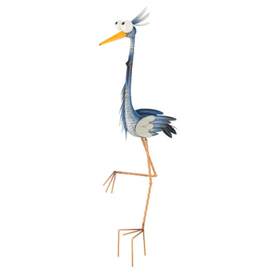 Goofy Heron Bird Metal Stake