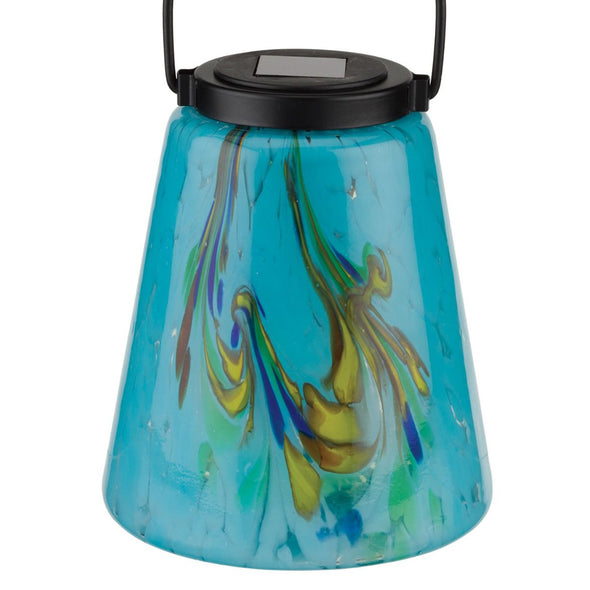 Murano Blue Glass Solar Lantern