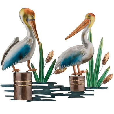 Pelican Duo Pile-On Metal Art