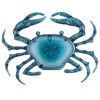 Crab Sea Blue Metal Art