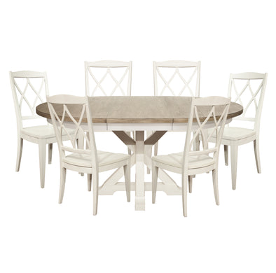 Meri Oval Dining Table With Six Chairs