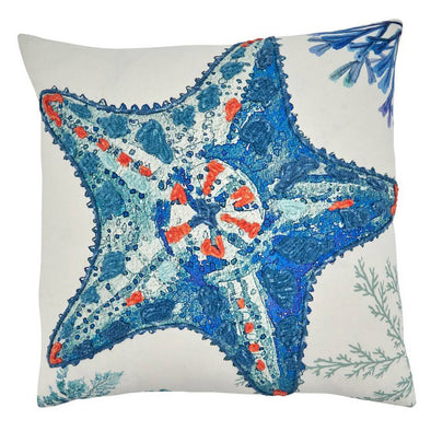 Jaunty Multicolor Starfish Pillow