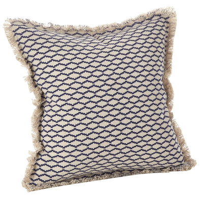 Navy & Natural Pillow