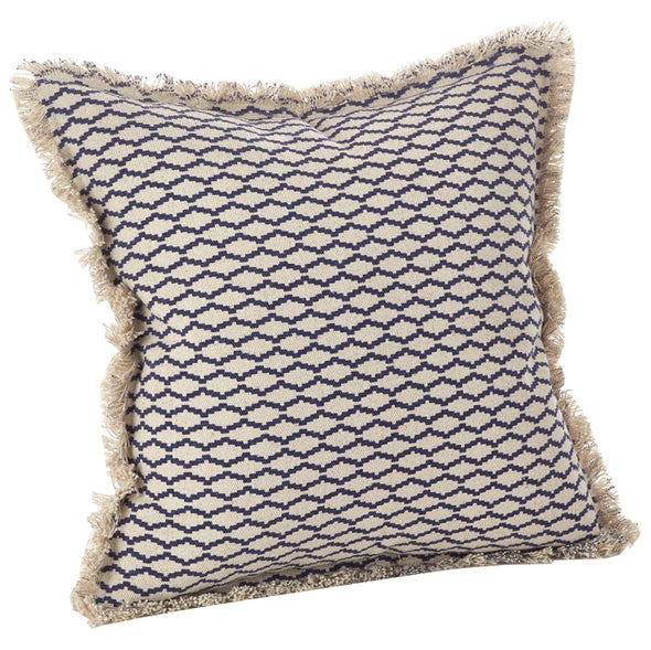 Navy & Natural Pillow