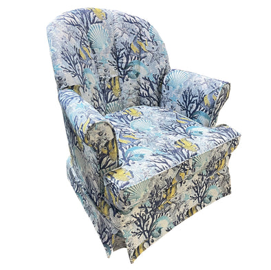 Blue Angel Shell Back Swivel Rocker