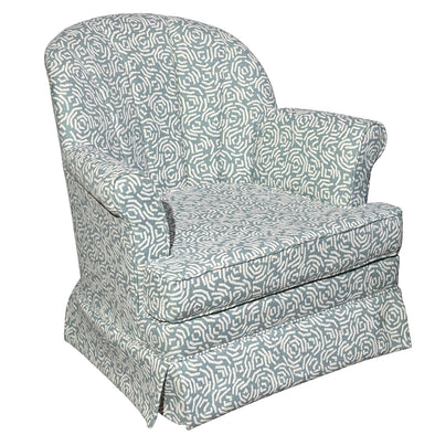 Coastal Mist Shell Back Swivel Rocker