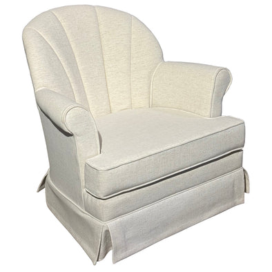 Nomad White Shell Back Swivel Rocker