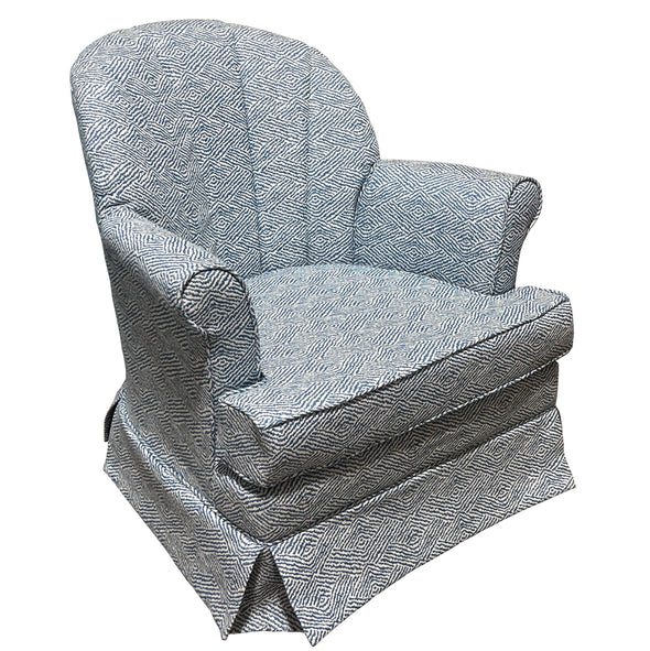 Geo Gem Shell Back Swivel Rocker Chair