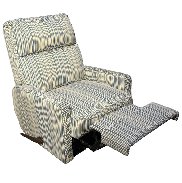 Striped South Denim Wall Hugger Recliner