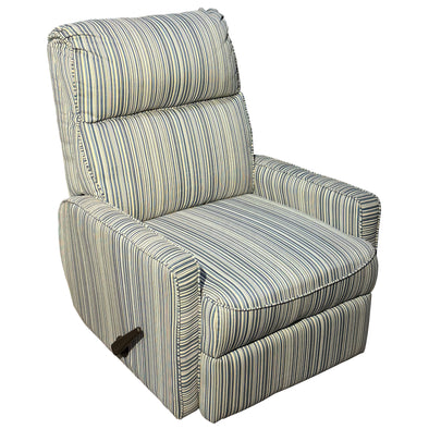 Striped South Denim Wall Hugger Recliner