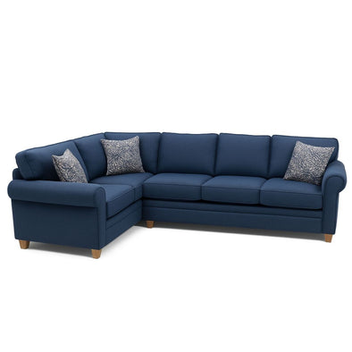Vail Blue Sectional Sleeper Sofa