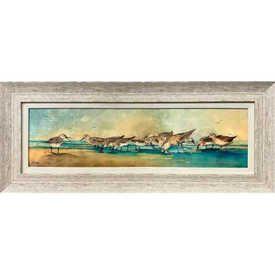 Sandpiper Shoreline Framed Art