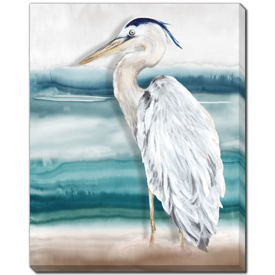 Beach Heron Canvas Art