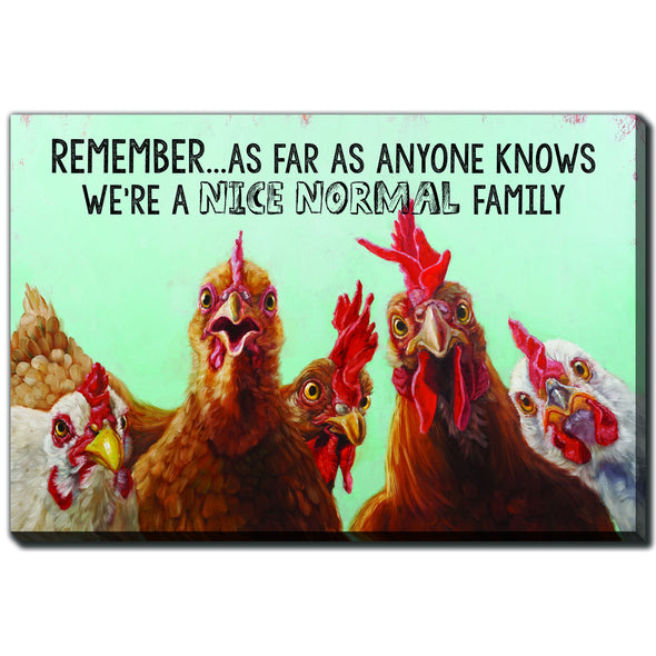 Chicken Family Canvas Art