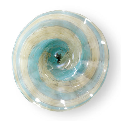 Aqua Twisted Spots Platter