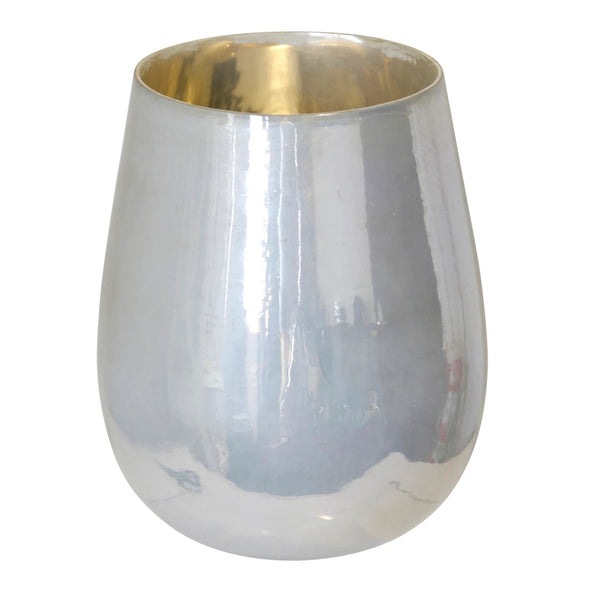 Irridescent Milky White Vase