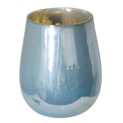 Irridescent Milky Blue Vase