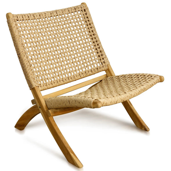 Teak Wood Folding Lounge Chair