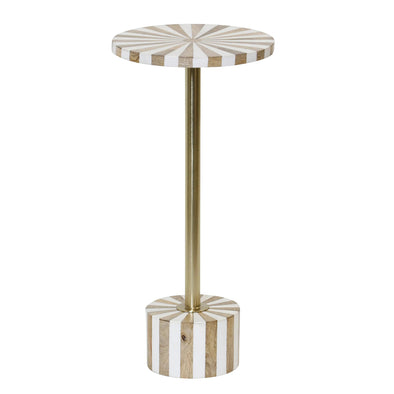 Ivory Parasol Drink Table