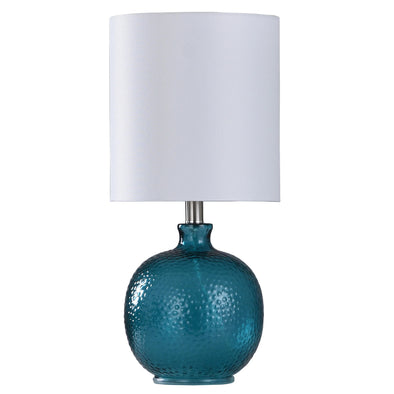 Cerulean Blue Glass Table Lamp