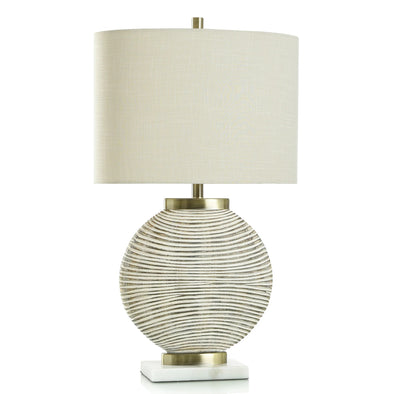 Shallows Brass Cream Table Lamp