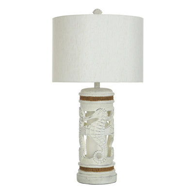 Carved Seahorse Table Lamp Night Light