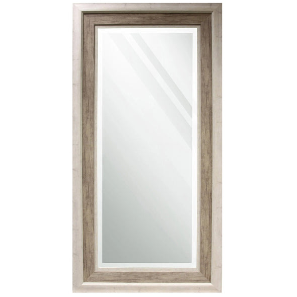 Rectangular Two Toned Wood Framed Mirror