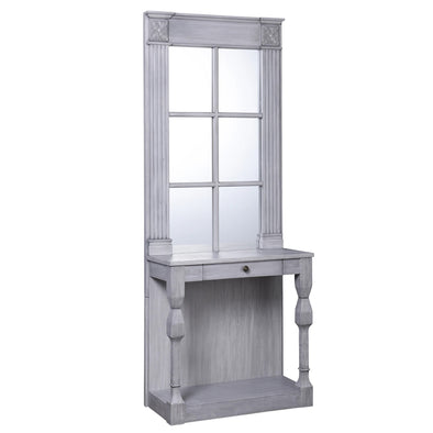 Hall Tree Elegance Grey With Mirror