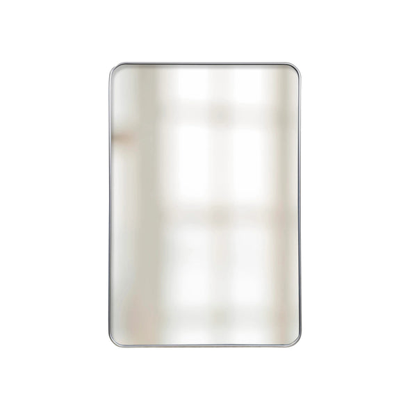 Small Silver Rectangle Aluminum Mirror