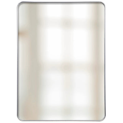 Large Silver Rectangle Aluminum Mirror