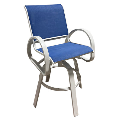 Balcony Swivel Chair in Cobalt