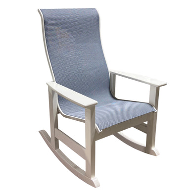 Marine Grade Polymer Rocking Chair in Breeze