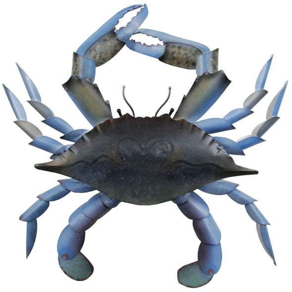 Blue Crab Medium Metal Art