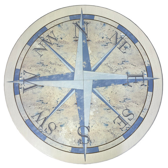 Compass Rose Gathering Table With Four Counter Height Chairs