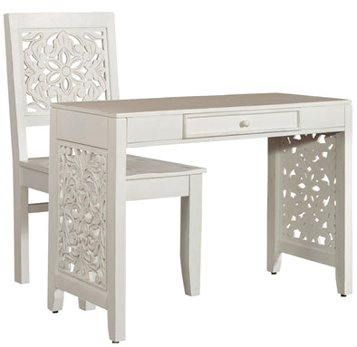 White Lotus Desk & Chair Set