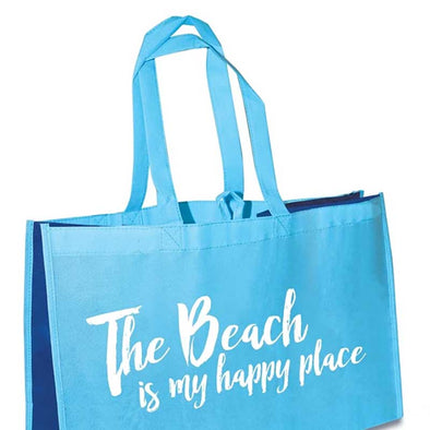 "The Beach is My Happy Place" Tote Bag