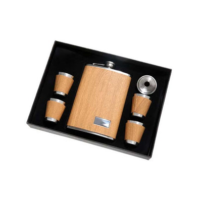 Light Grain 5-Piece Tall Flask Set