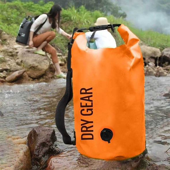 Orange Waterproof 20L Day Pack Dry Gear