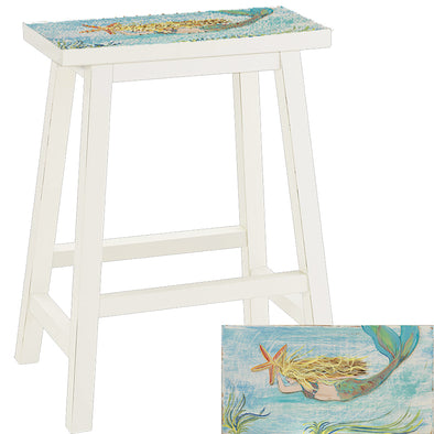 Blonde Mermaid Counter Height 24"  Barstool